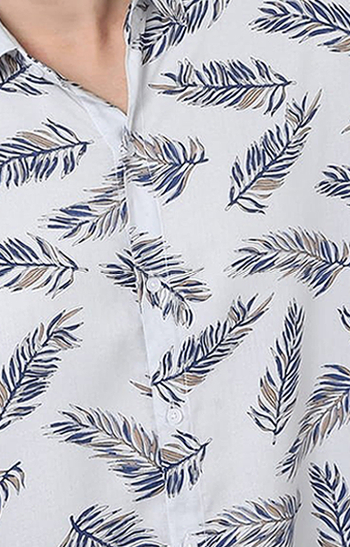 Men's Grey Rayon Tropical Casual Shirt