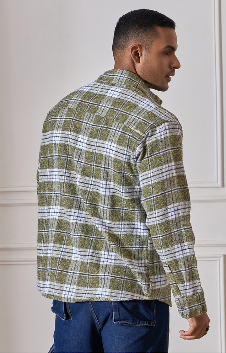 Chimpaaanzee Men Yellow & Black Oversized Fit Shirt