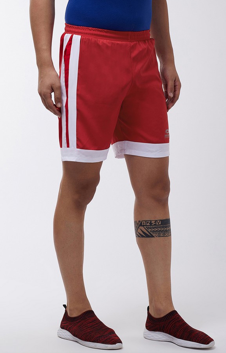 Masch Sports | Red Colourblock Activewear Short 3