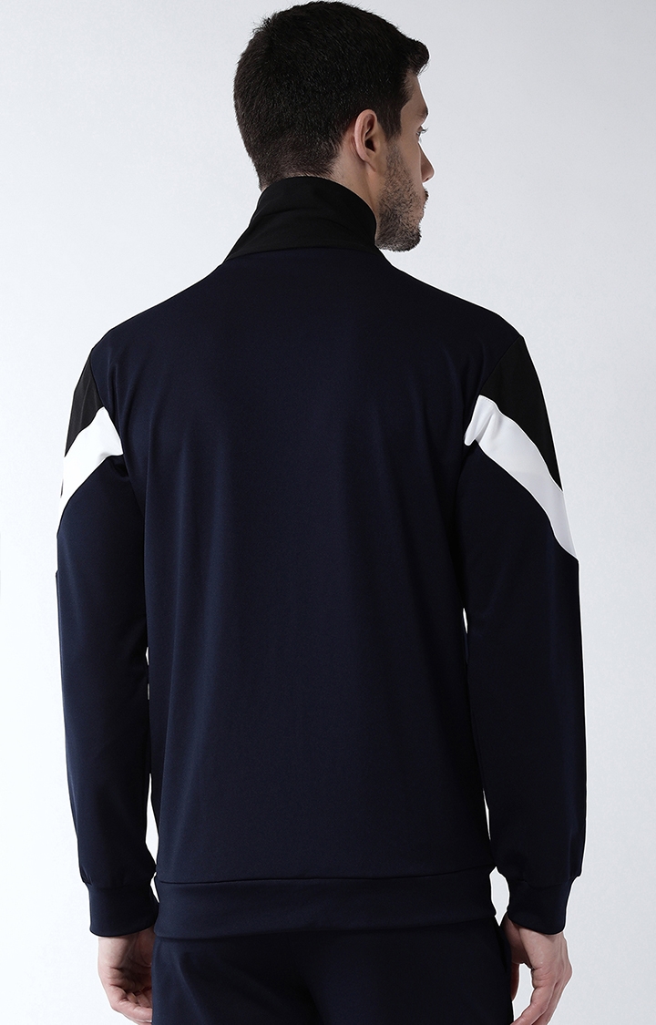 Masch Sports | Blue and Black Colourblock Activewear Jacket 3