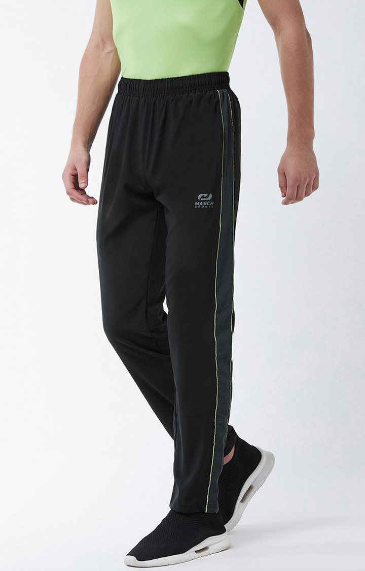 Masch Sports | Black Solid Trackpant 4