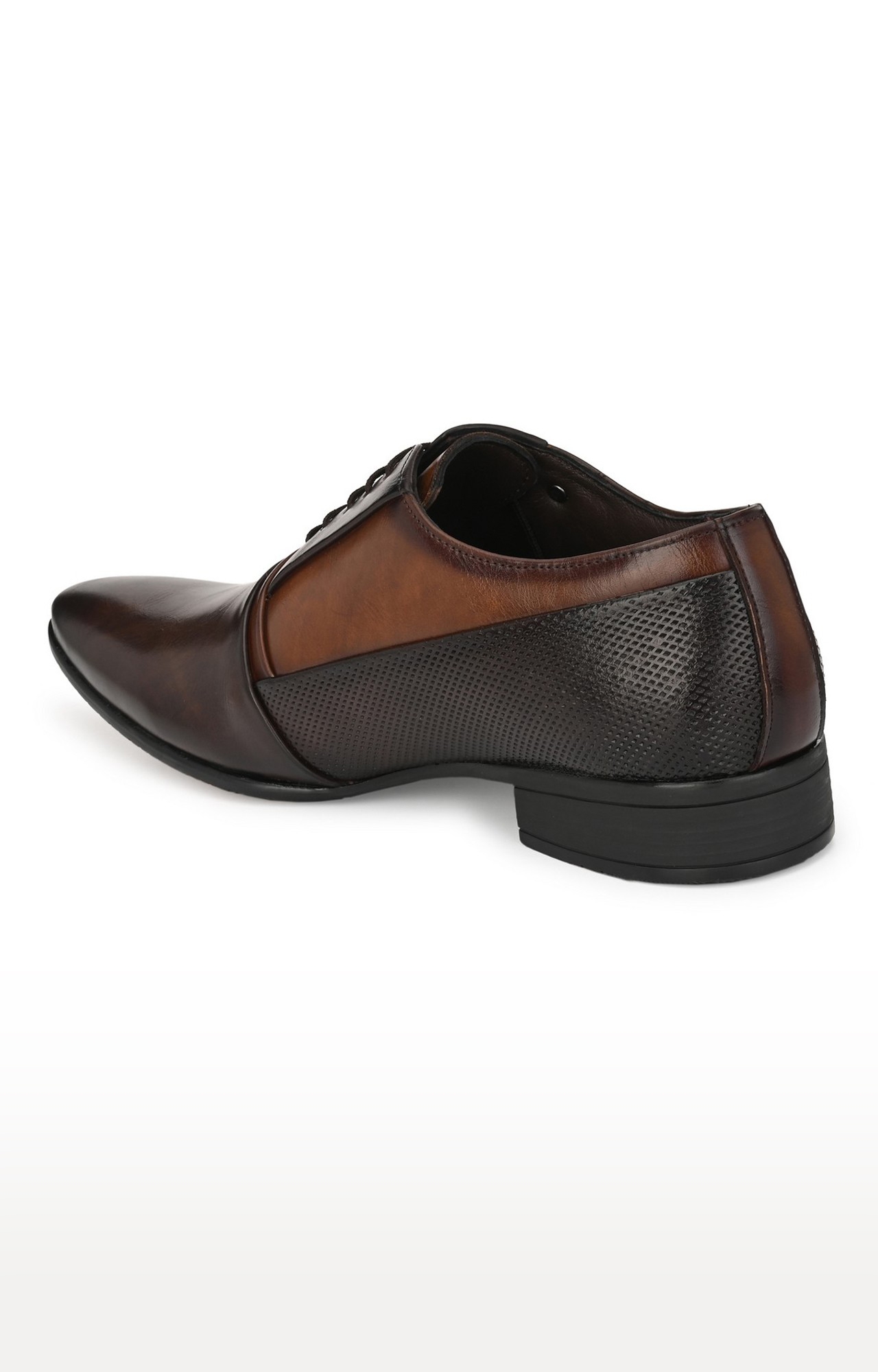Hitz | Hitz Brown Coco Derby Formal Lace-Up Shoes for Men  1