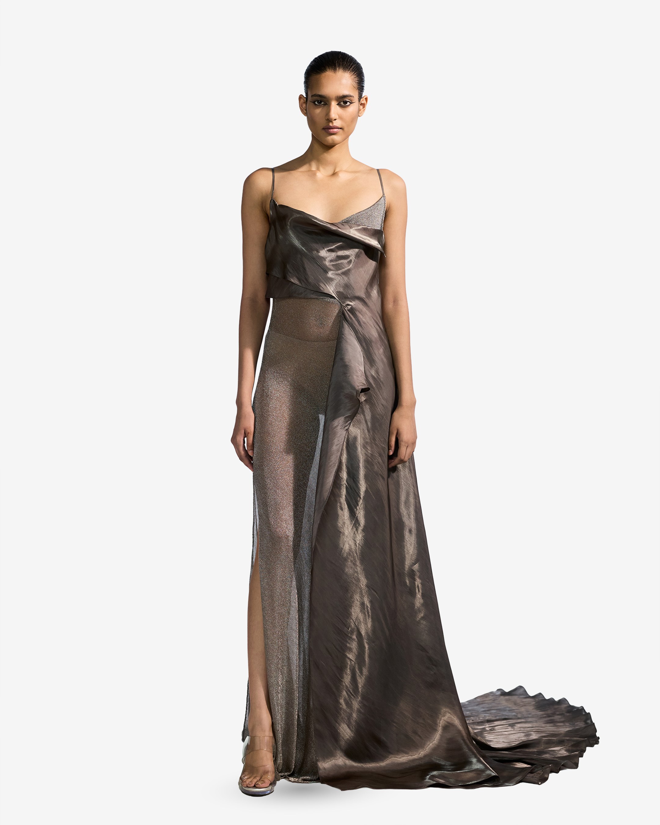 Metallic Layered Dress
