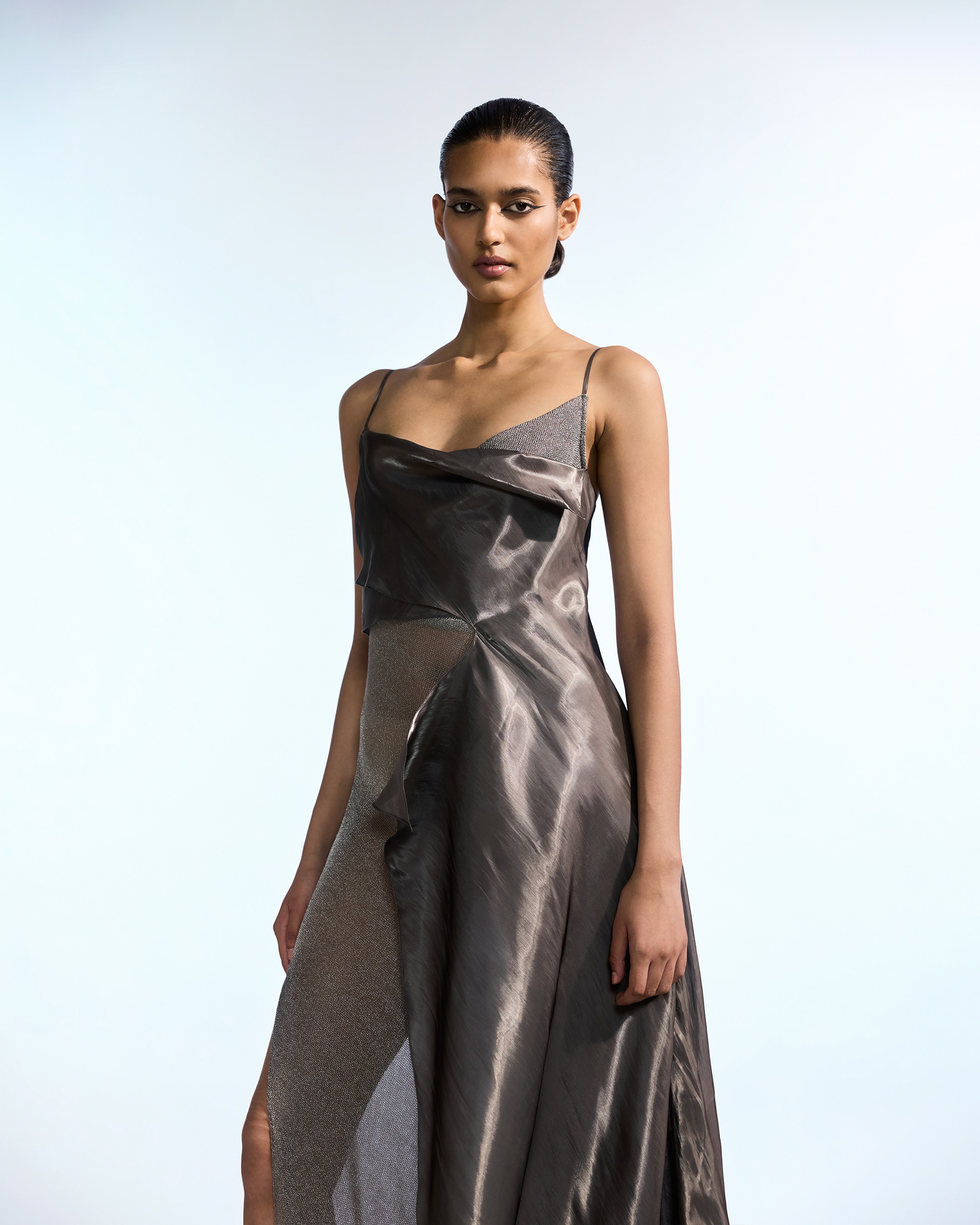 Metallic Layered Dress