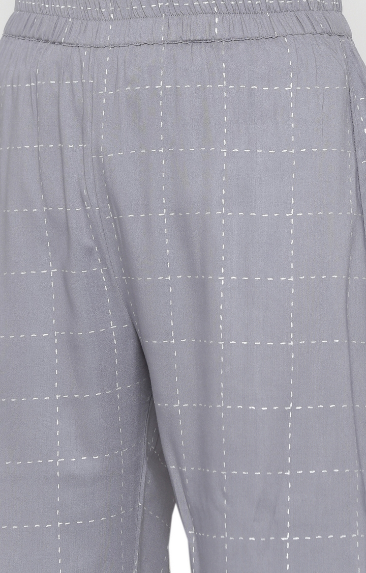 Miravan | Miravan women's cotton printed straight kurta And palazzo set  5