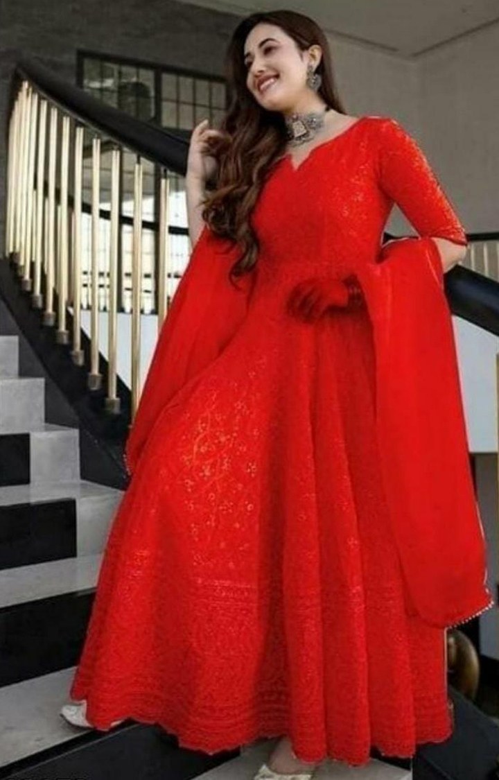 Buy Pink Anarkali Dress & Wedding Anarkali Dress - Apella