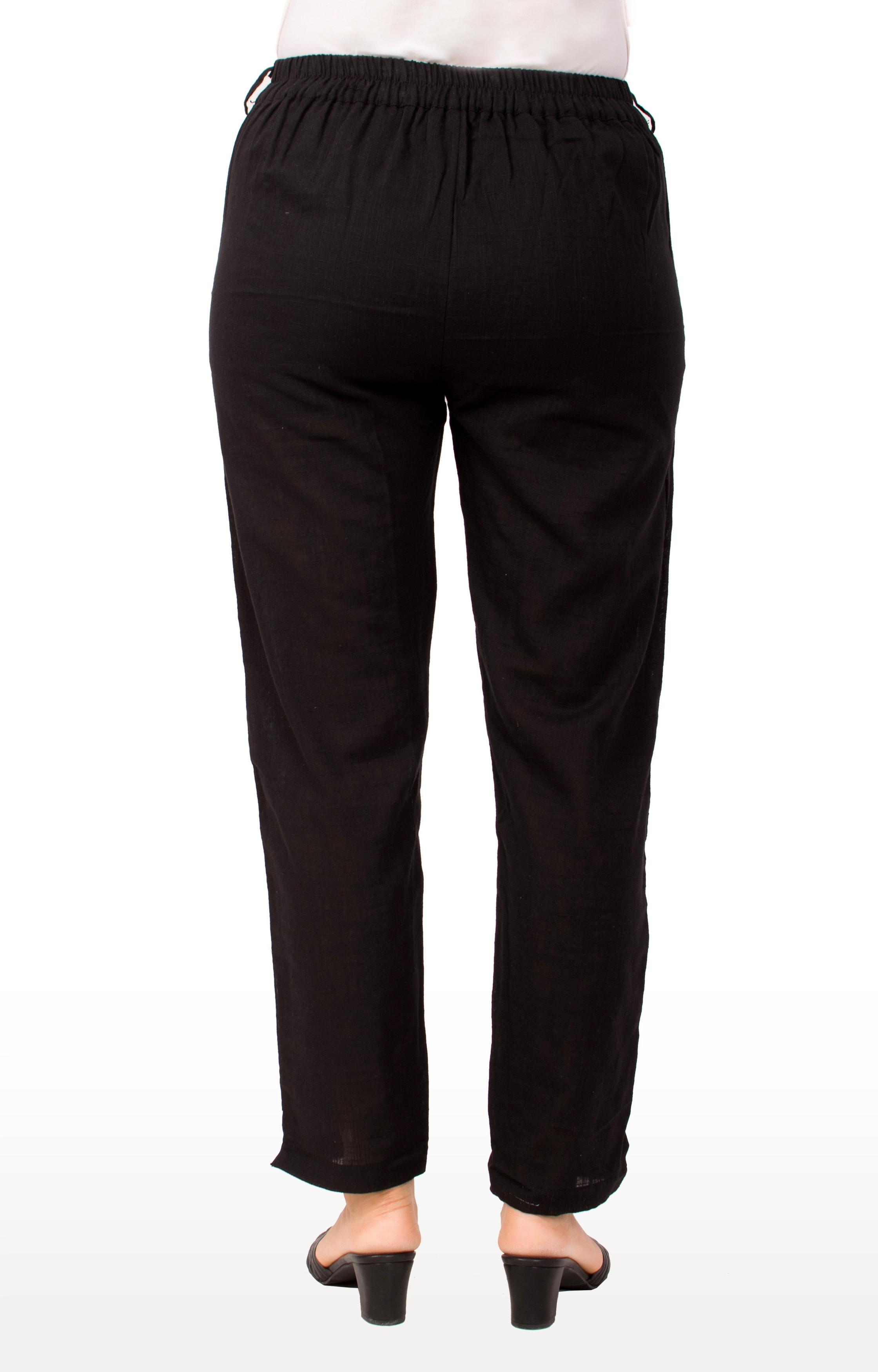 Miravan | Miravan Cotton Solid Straight Regular fit Casual Trouser Pant for Women's & Girls 3