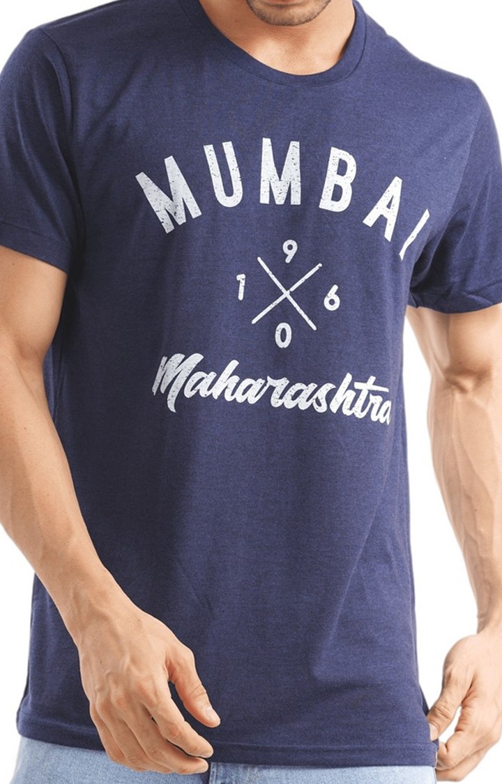 Unisex Mumbai 1960 Maharashtra Tri-Blend T-Shirt in Navy