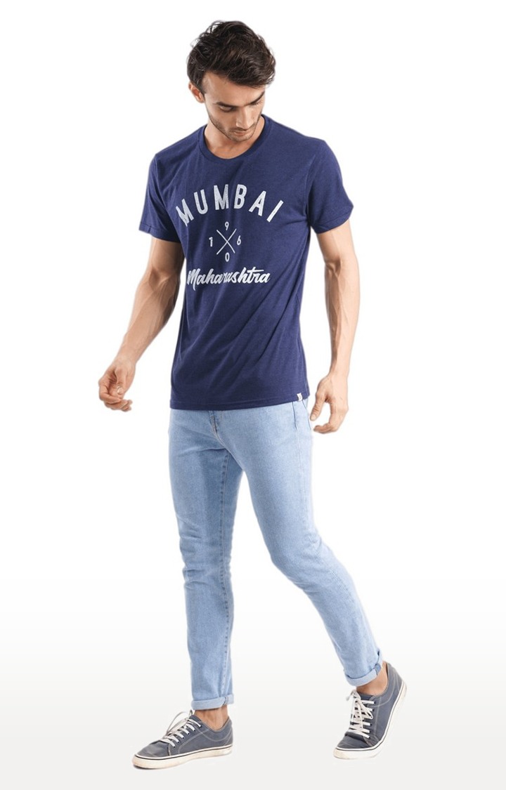 Unisex Mumbai 1960 Maharashtra Tri-Blend T-Shirt in Navy