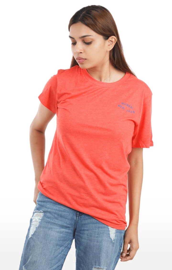 1947IND | Unisex Mumbai Meri Jaan Tri-Blend T-Shirt in Red