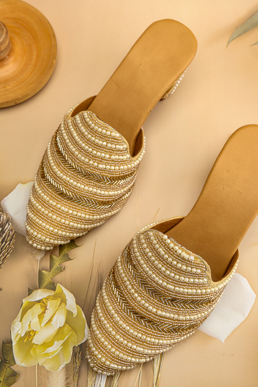 Gold Magic Handcrafted Mules