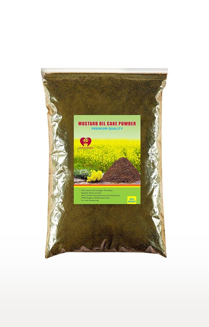 Mustard cake fertilizer (1kg) - Ideal for your home and terrace gardens, mustard  cake for plants, mustard