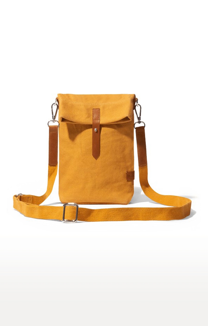 DailyObjects | Women's Mustard Yellow Scout  Crossbody Bag 0