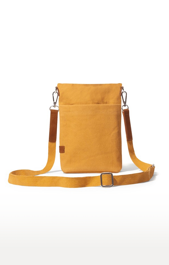 DailyObjects | Women's Mustard Yellow Scout  Crossbody Bag 1