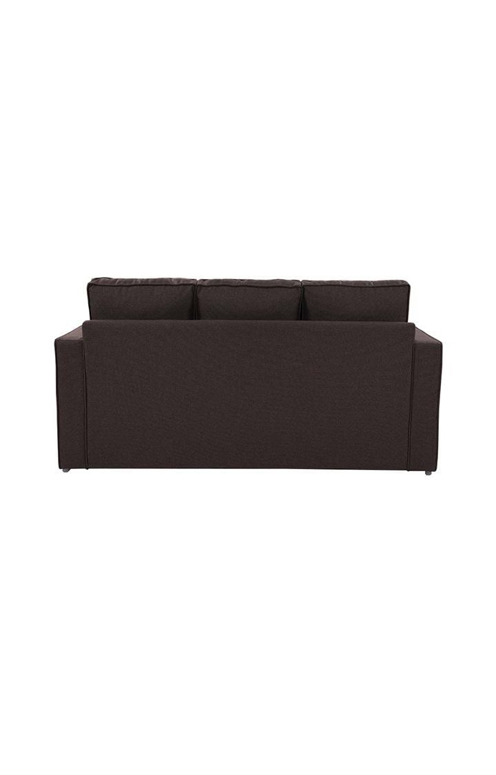 neudot Saya Dual Color Storage Sofa for Living Room |3 Persons Sofa|Premium Fabric with Cushioned Armrest | Solid Wood Frame|3 Seater in Saya Earth Brown Color