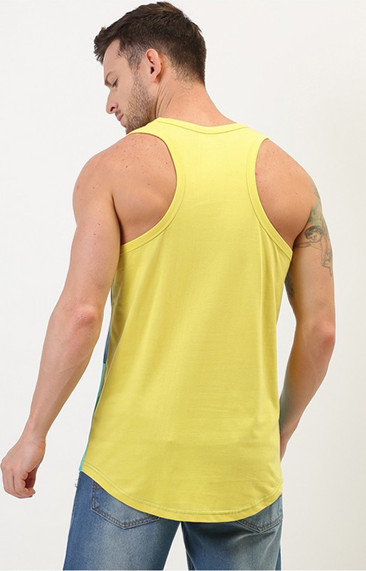 Difference of Opinion | Men's Yellow Cotton Vest 3