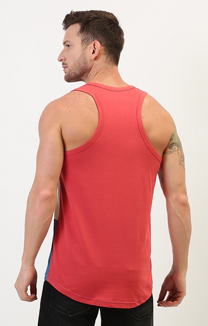 Difference of Opinion | Men's Red Cotton Vest 3