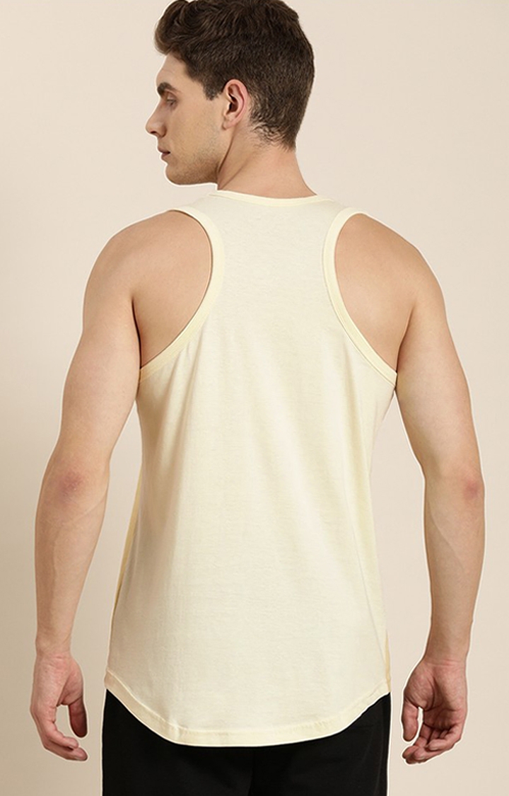 Difference of Opinion | Men's Beige Cotton Colourblock Vests 3
