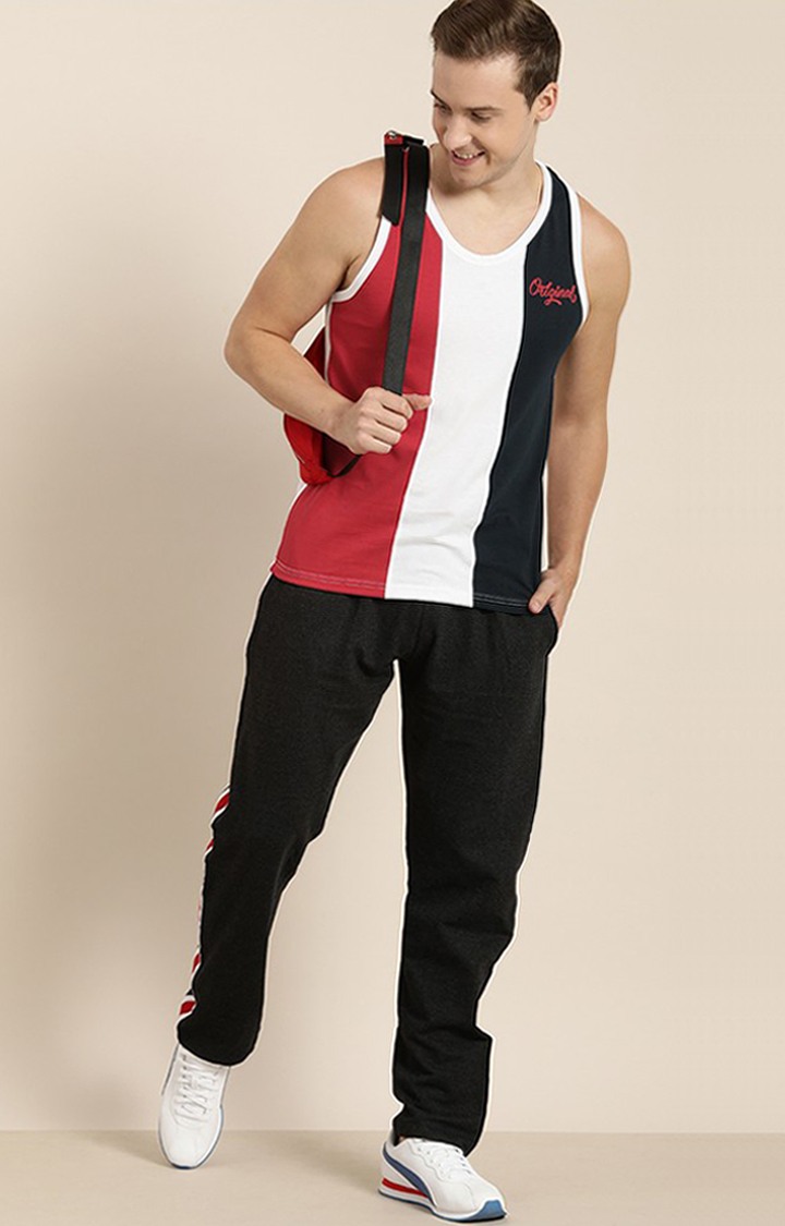 Men's Red Cotton Camouflage Vests