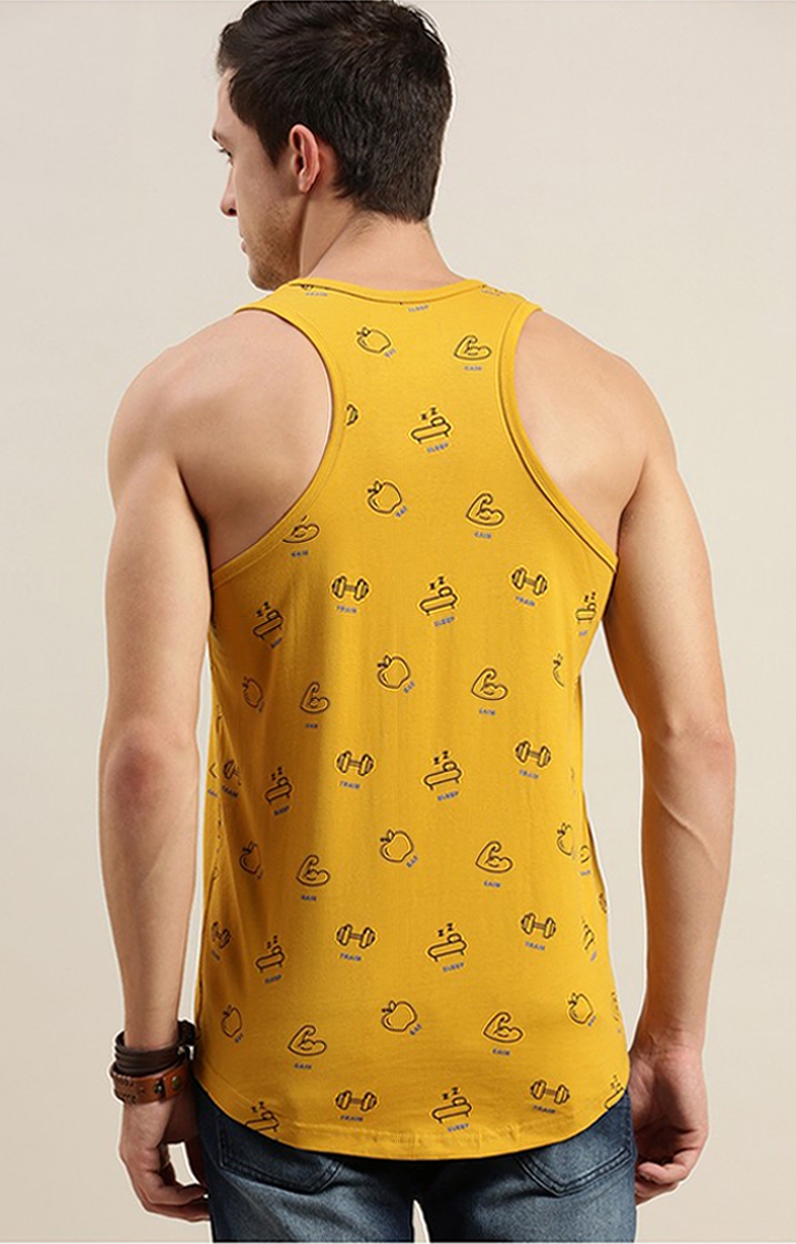 Difference of Opinion | Men's Yellow Cotton Vests 3