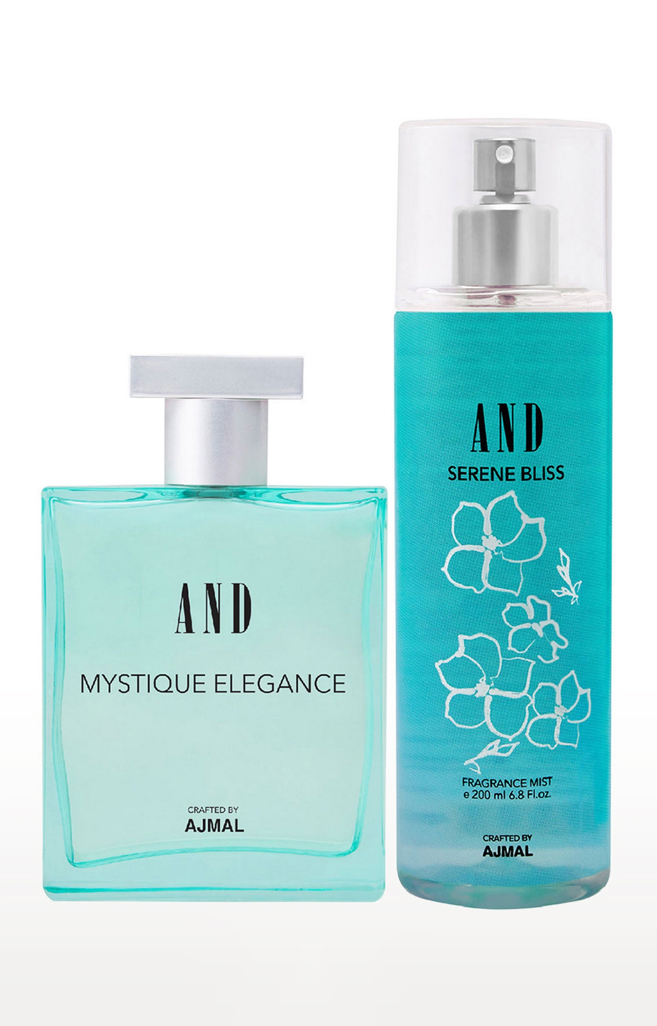AND Crafted By Ajmal | AND Mystique Elegance Eau De Parfum 100ML & Serene Bliss Body Mist 200ML Pack of 2 for Women Crafted by Ajmal  0