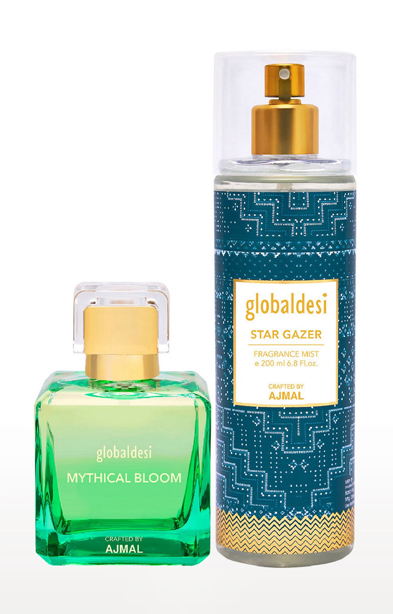 Global Mythical Bloom Eau De Parfum 100ML & Star Gazer Body Mist 200ML Pack of 2 for Women Crafted by Ajmal 