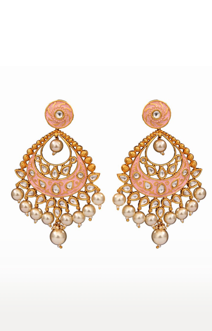 Designer Green Colour Alloy And Copper Latest Earrings for women - Zakarto