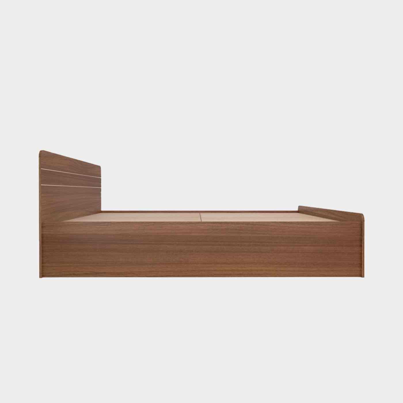 Valancia King Size Box Bed - Leon Teak Finish
