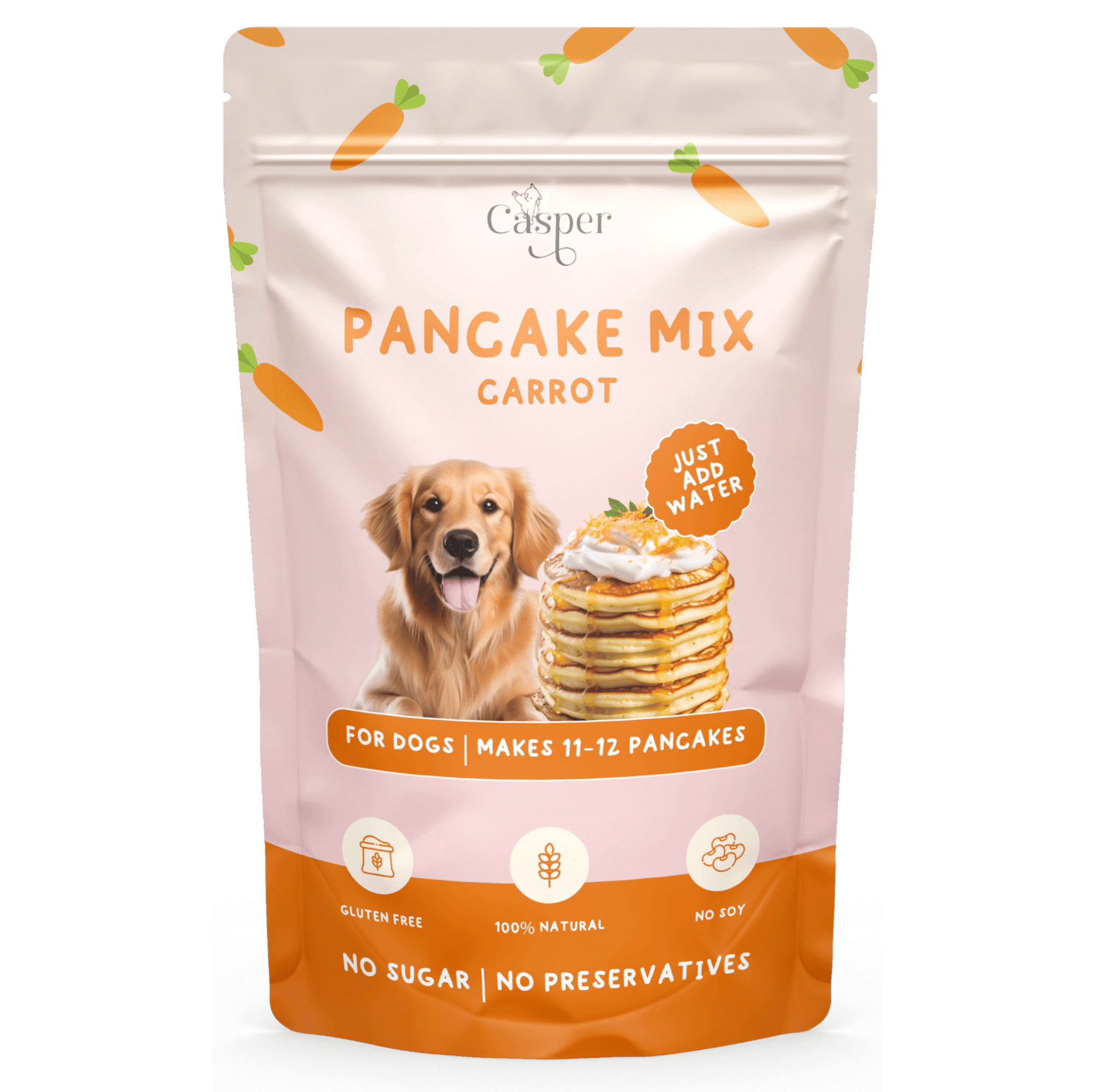 Casper Pancake Mix Carrot Flavour Dog Treat - 250g