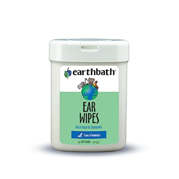 EarthBath Ear Specialty Wipes for Dogs and Cats