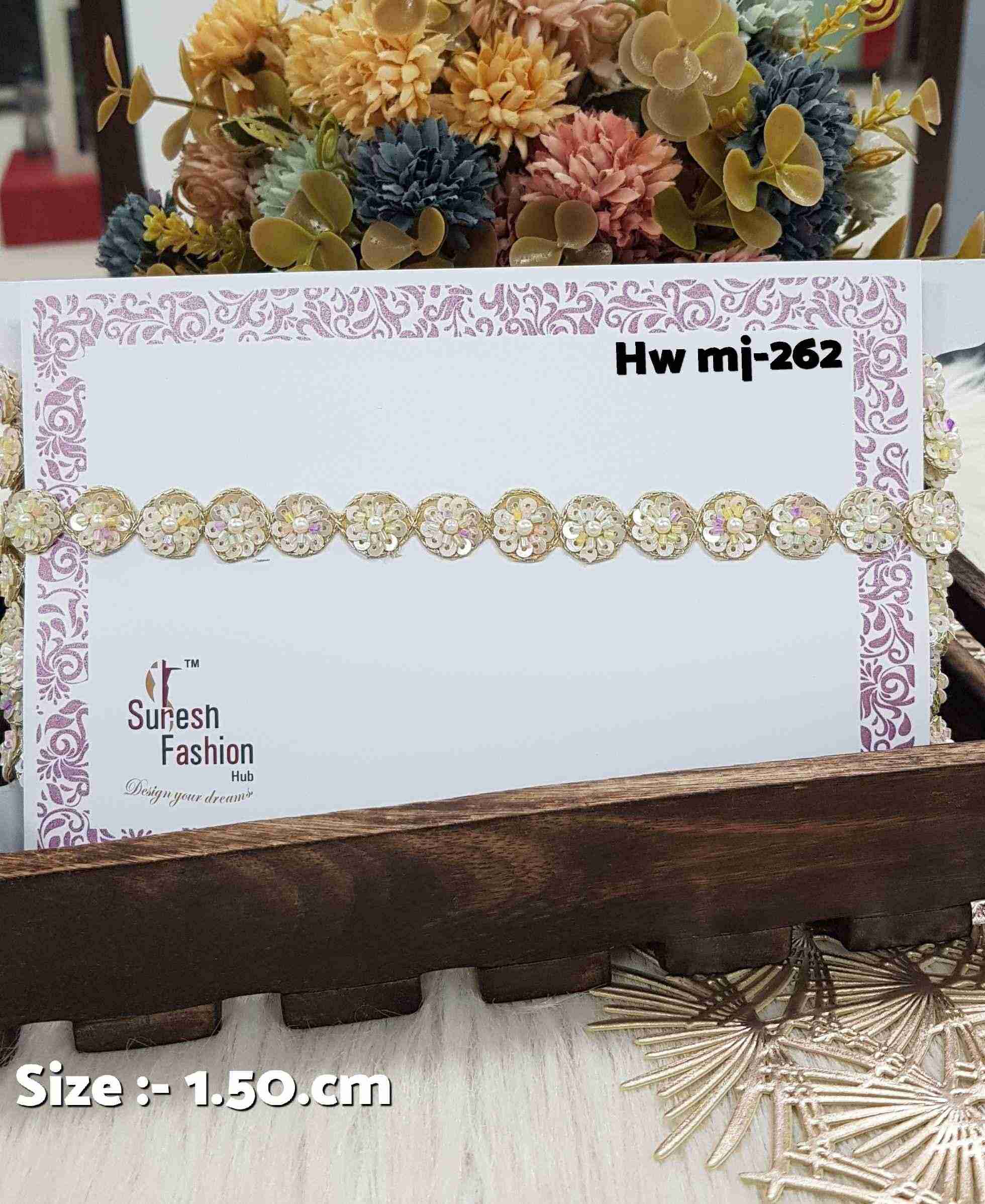 Multi-Colored Scallop Handmade Lace
