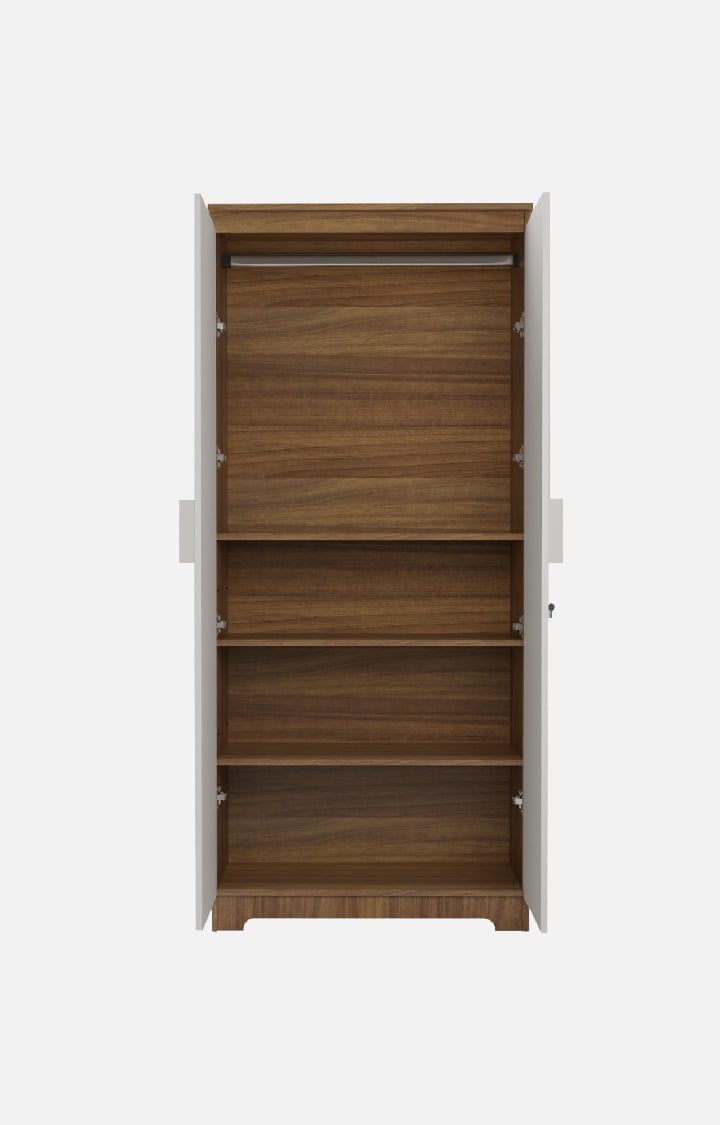 Astona Delight 2 Door Wardrobe - Leon Teak Finish