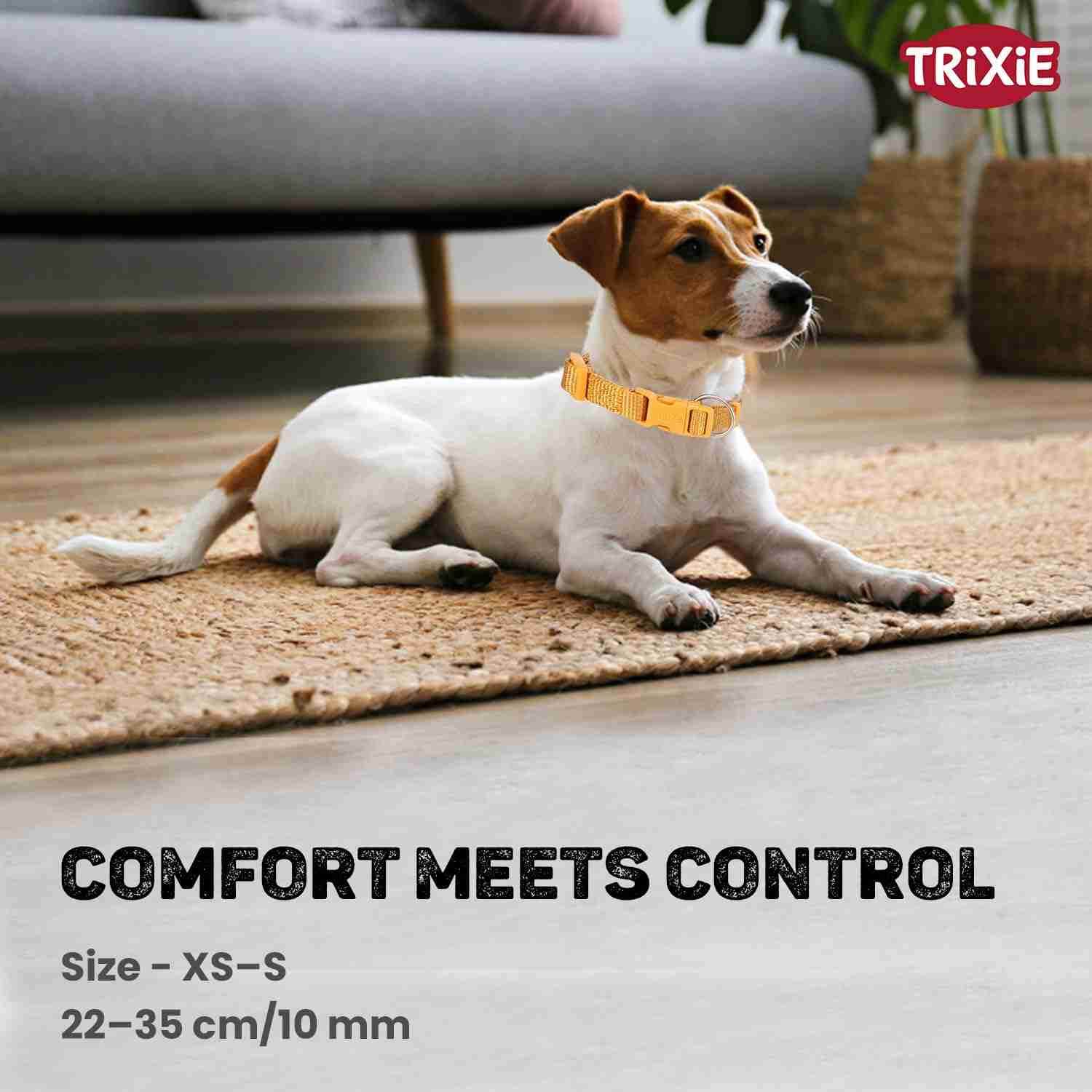 Trixie Premium Nylon Dog Collar (Curry)