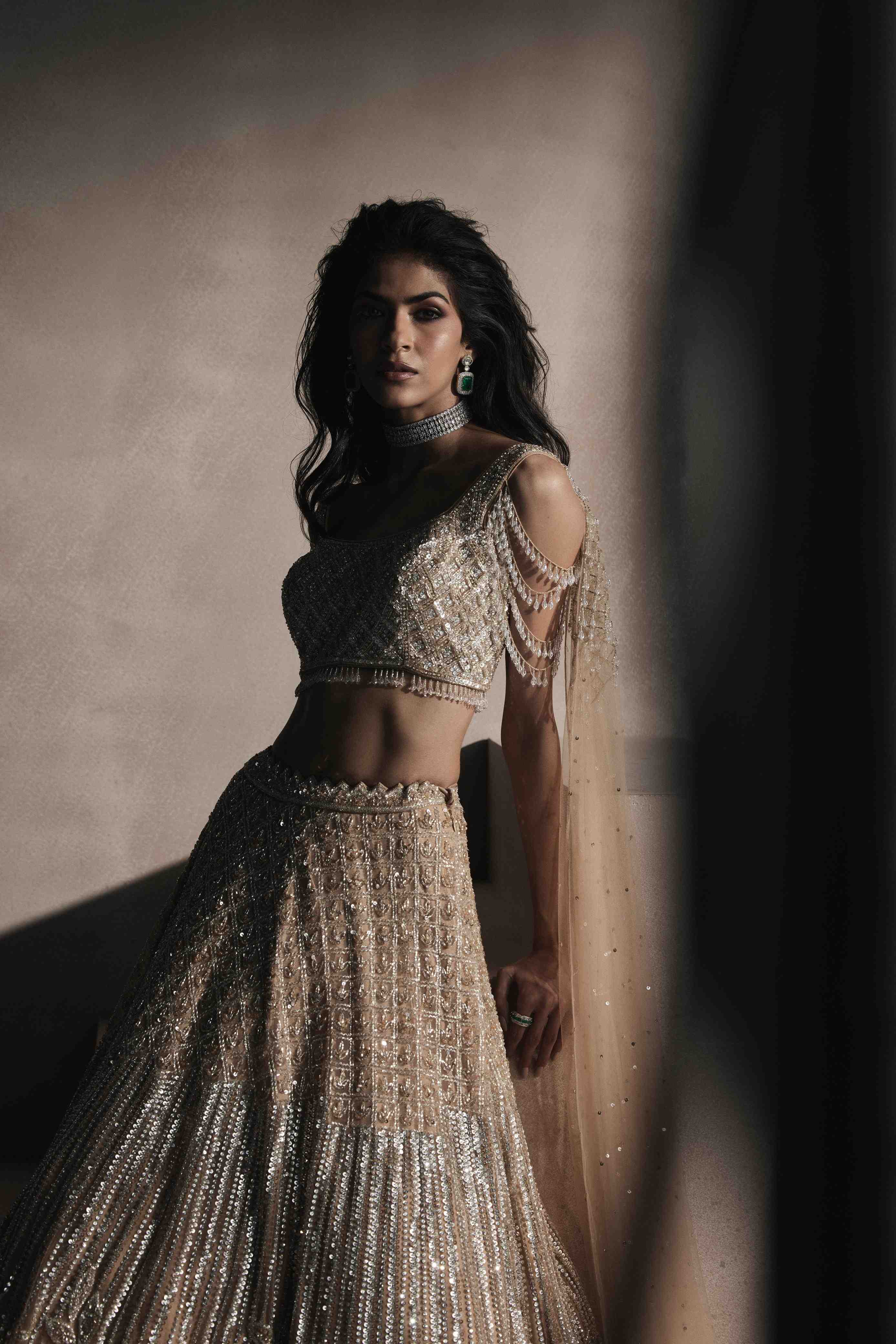 Crystal Floral Lehenga