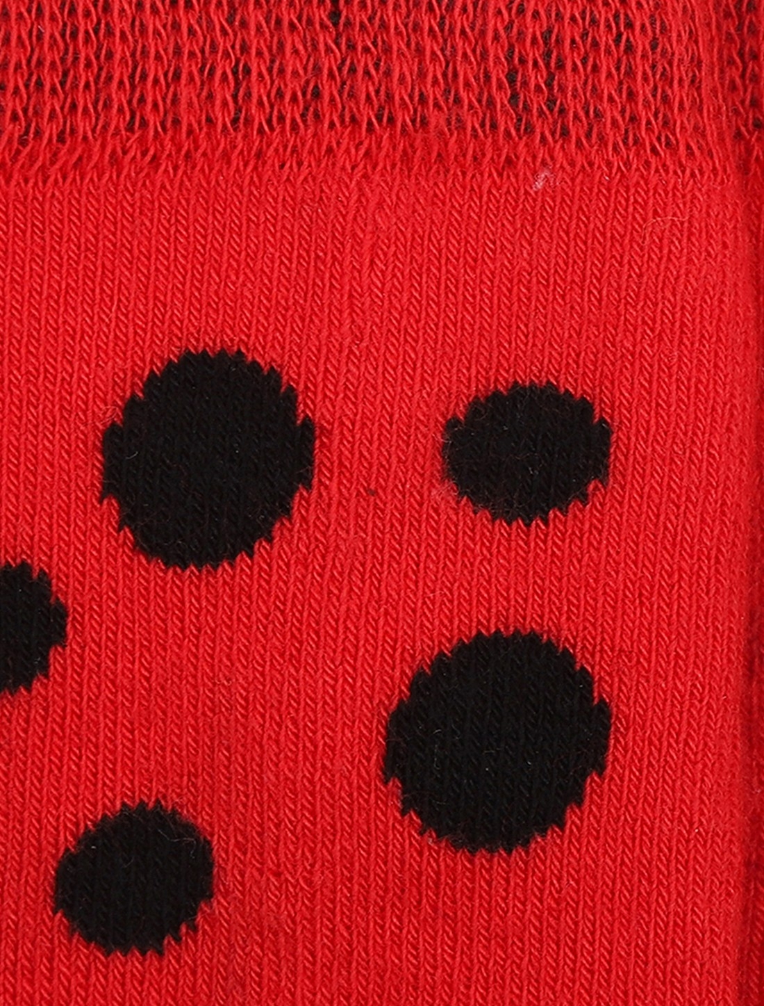 Soxytoes | Soxytoes Lady Bug Cotton Crew Length Red Kids Socks-Age (0-2 Years) 3