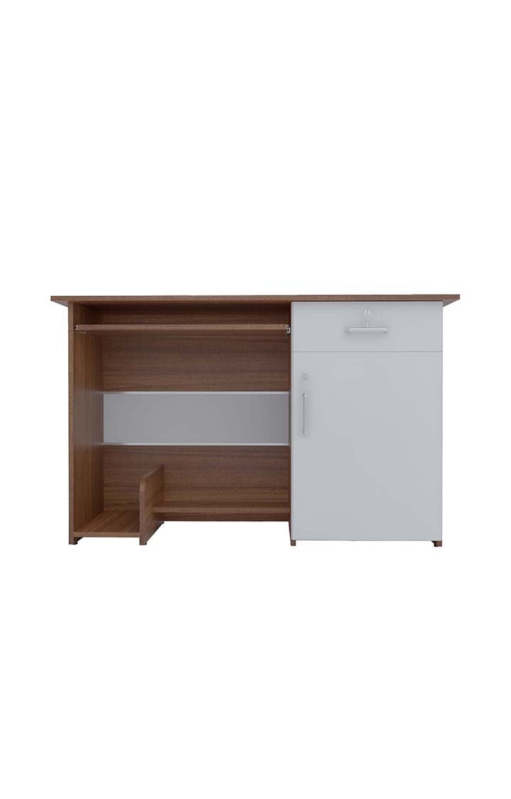 Fisher Study Table | Office Table with Drawers - Leon Teak