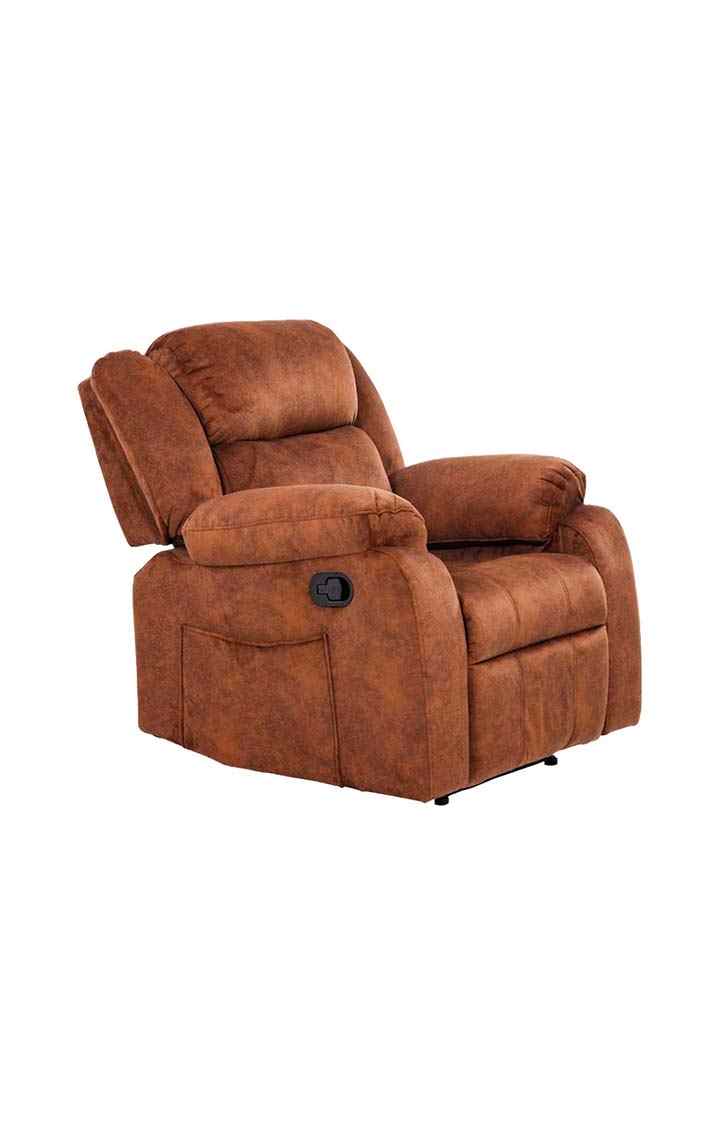 neudot  Ease Rocker Single Seater Fabric Recliner - Marble Brown