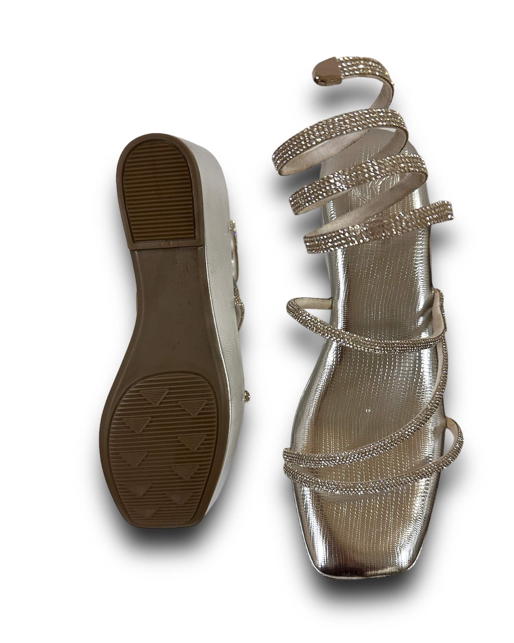 SILVER LIZZARD SPRING WEDGE