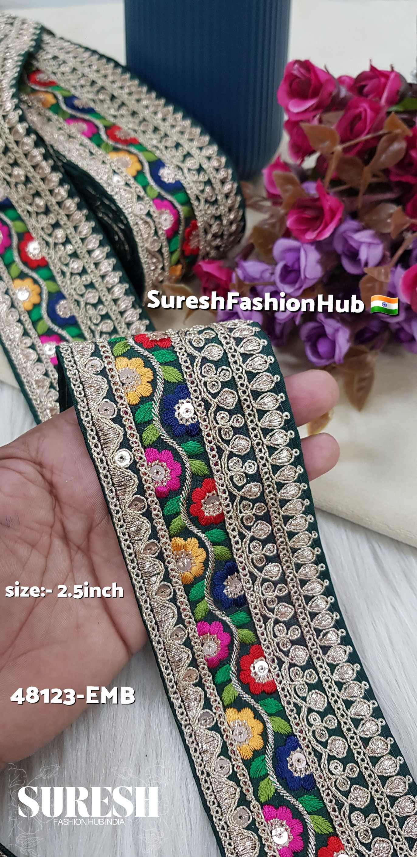 Sabyasachi Inspired Bottle Green Luxe Floral Lace
