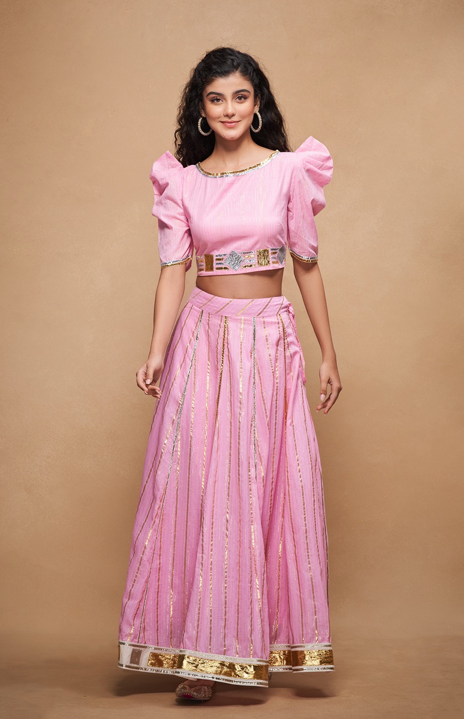 Barfi Gota Pink Skirt