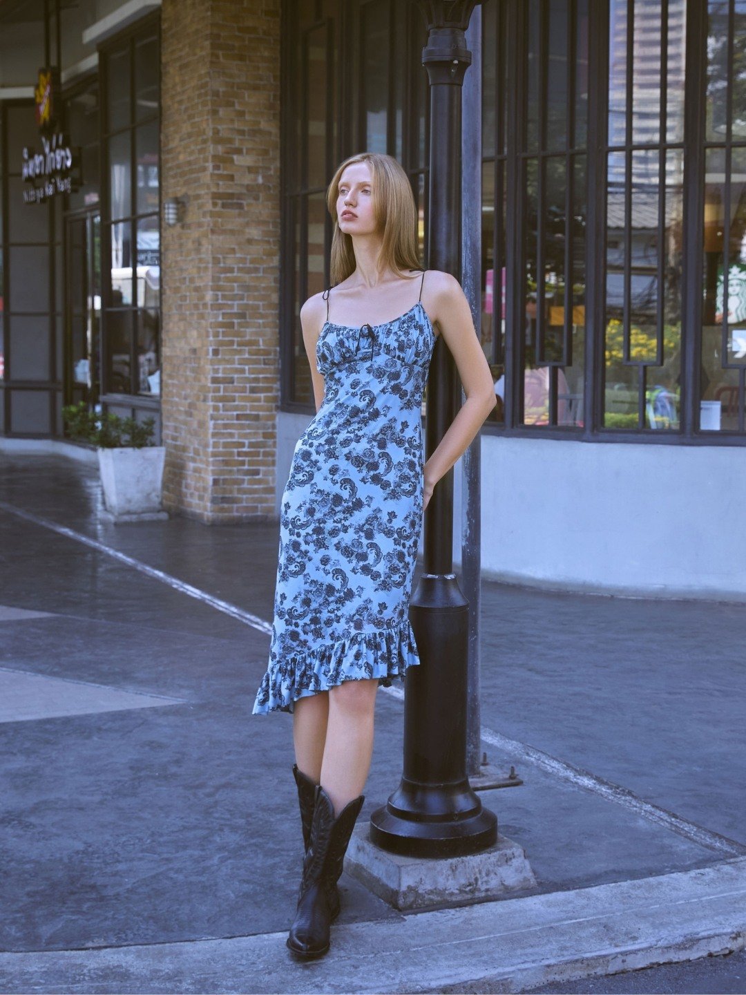 Grunge floral dress clearance