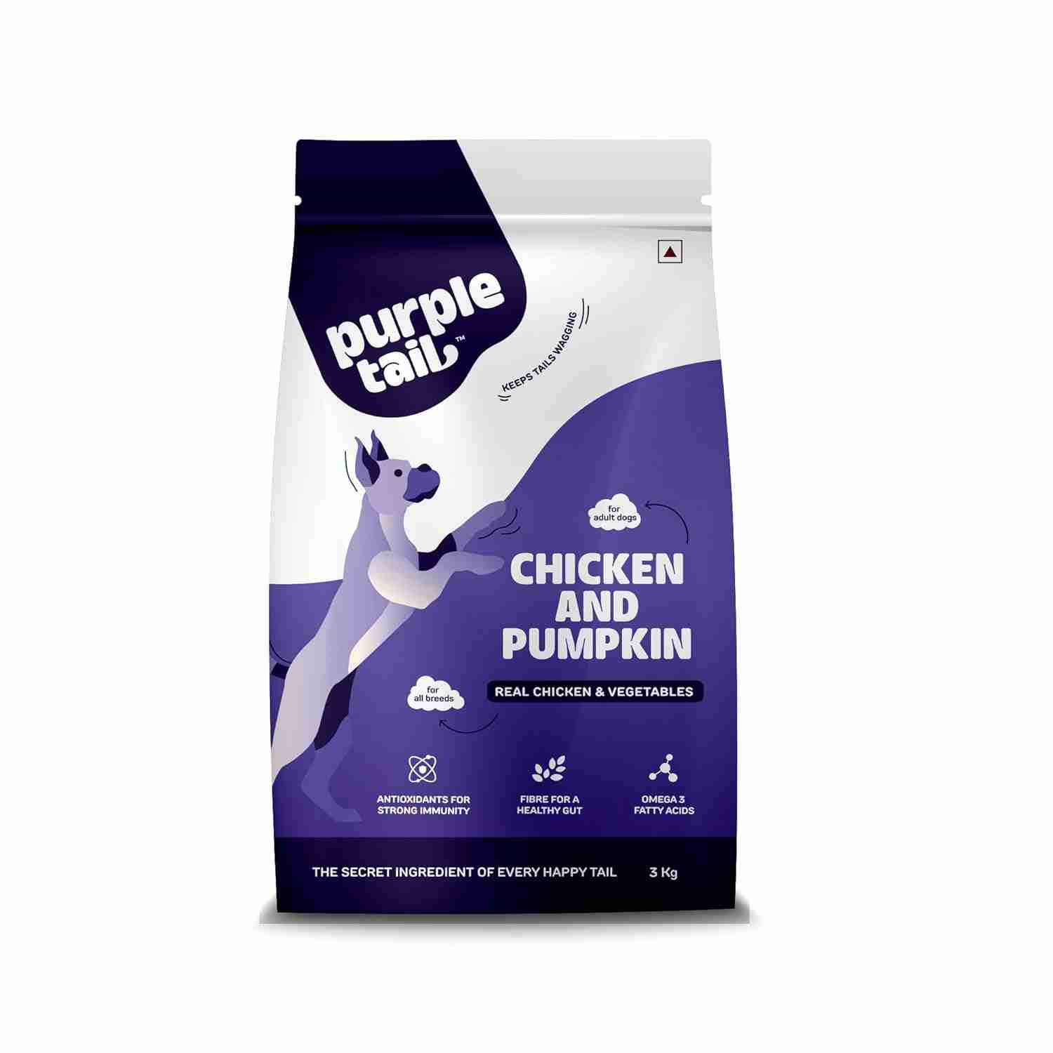 Purple Tail Chicken and Pumpkin Dry Food for Adult Dog