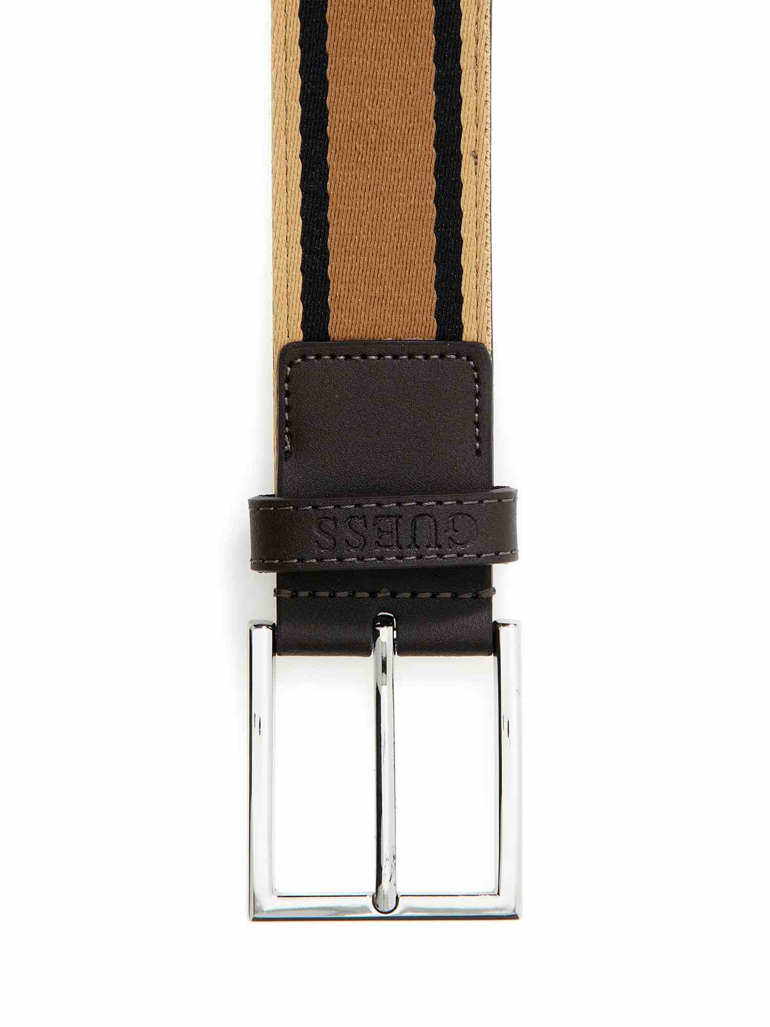 Guess Brown Polyester Solid Men Belt
