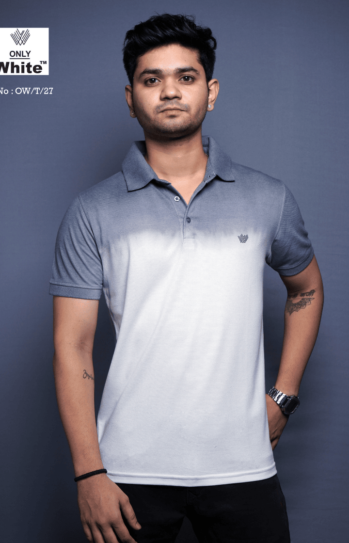 Only White Tiedine T- Shirts Men's Cotton Cool
