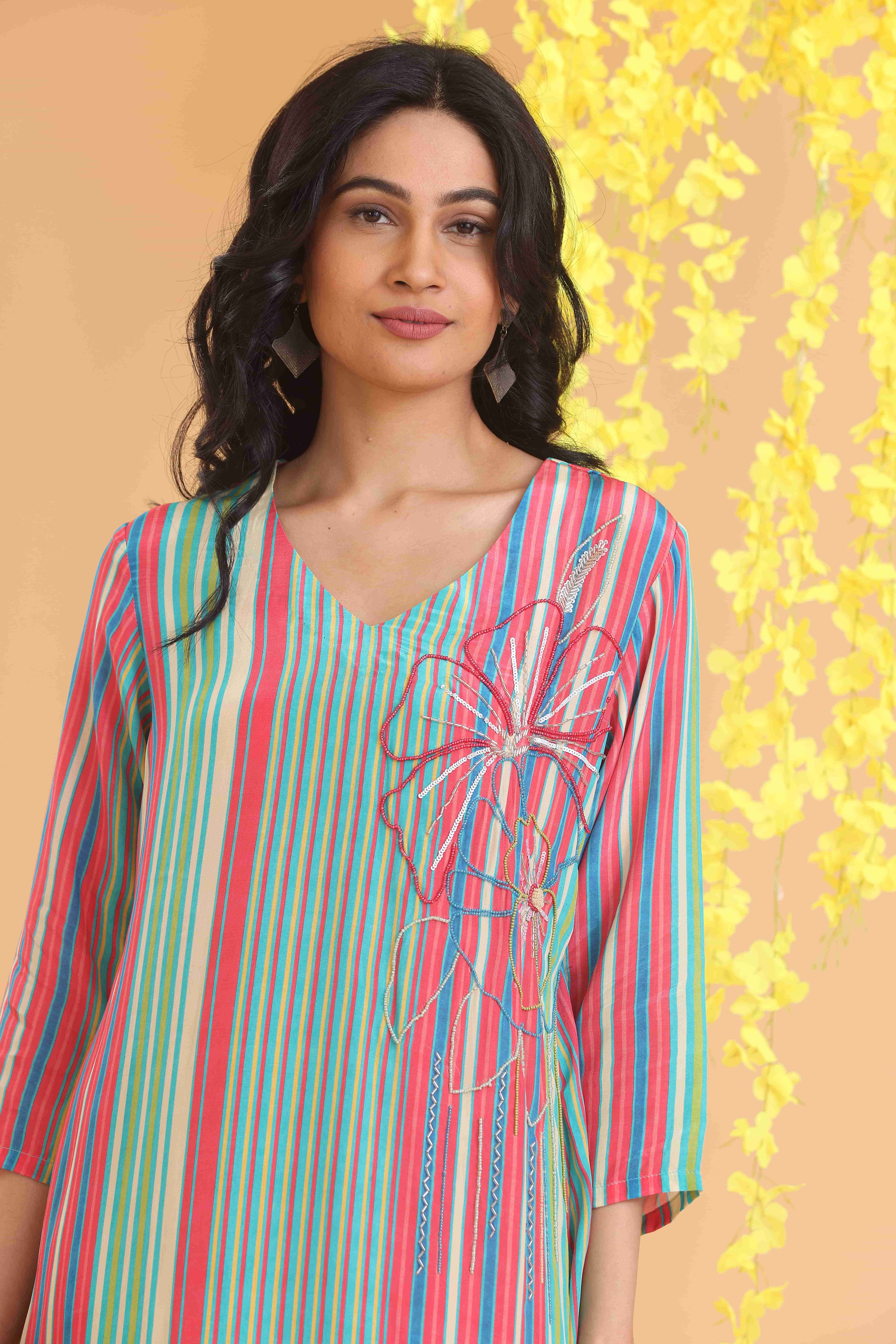 Stripe Printed Dress