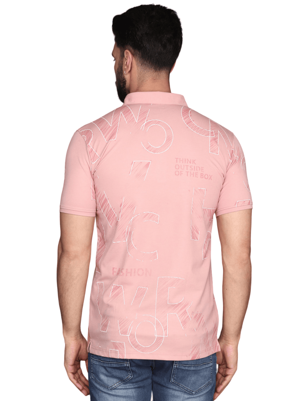 Albion Mens Jaini Peach T-Shirt