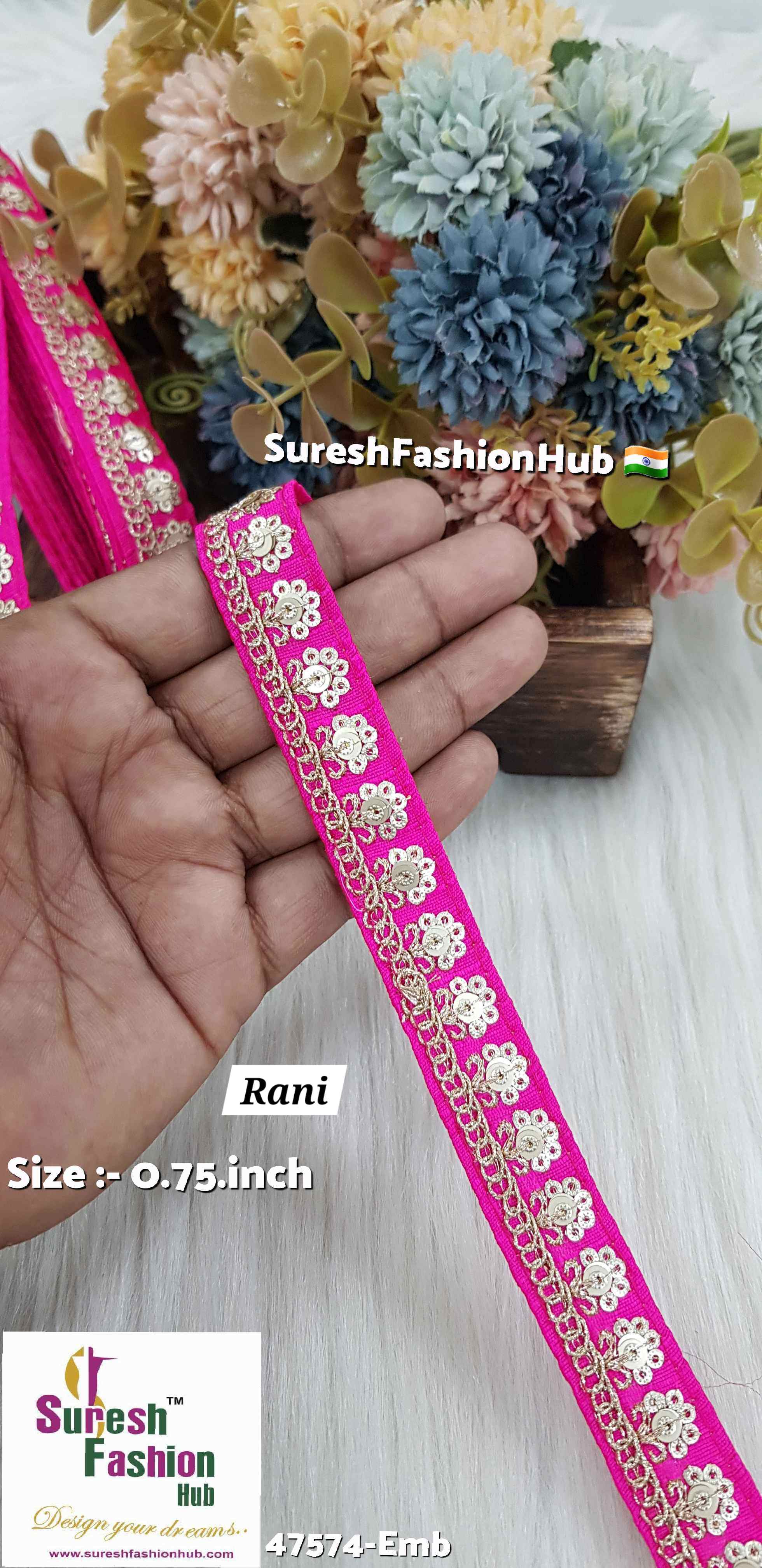 Embroidery Rani Splendor Surat Silk