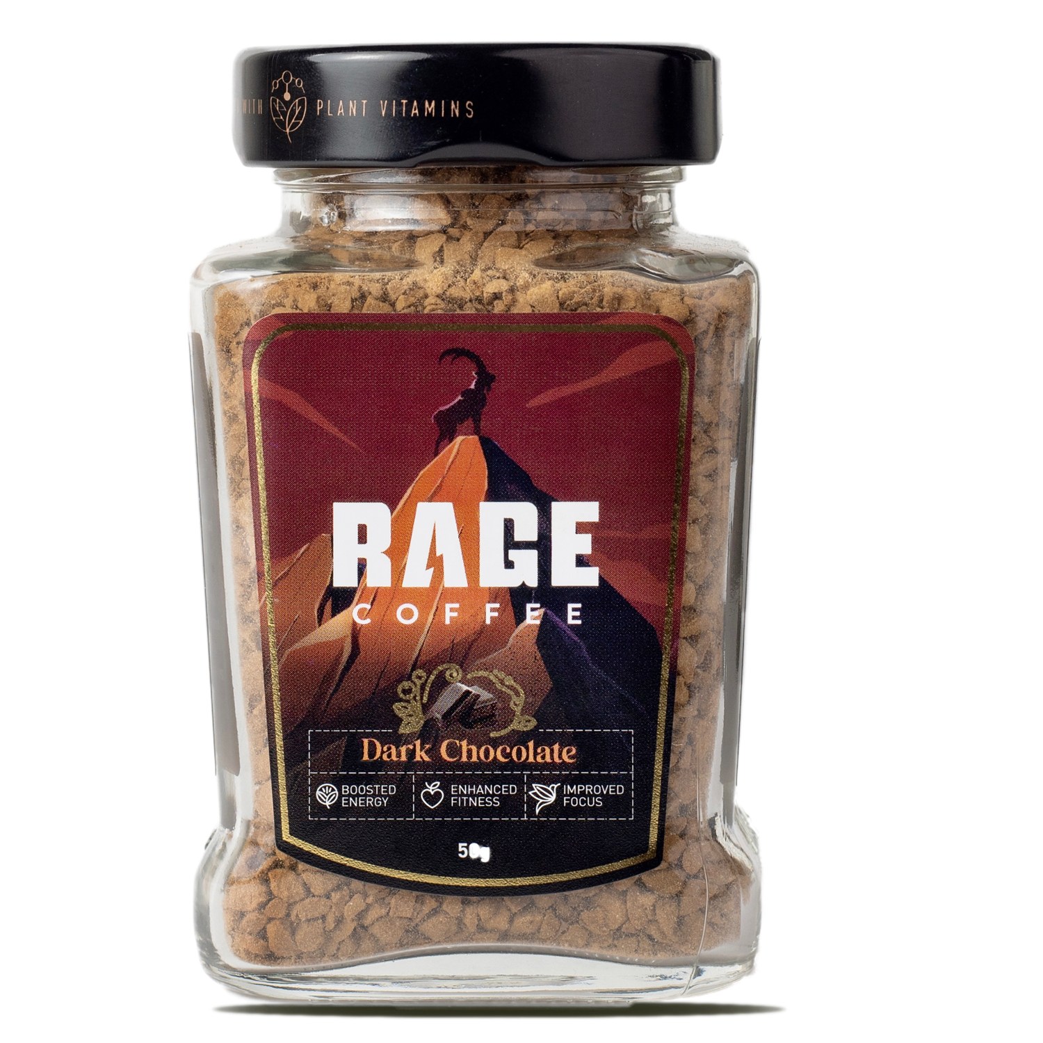 Rage Coffee 50 Gms Dark Chocolate Flavour Premium Arabica Instant Coffee
