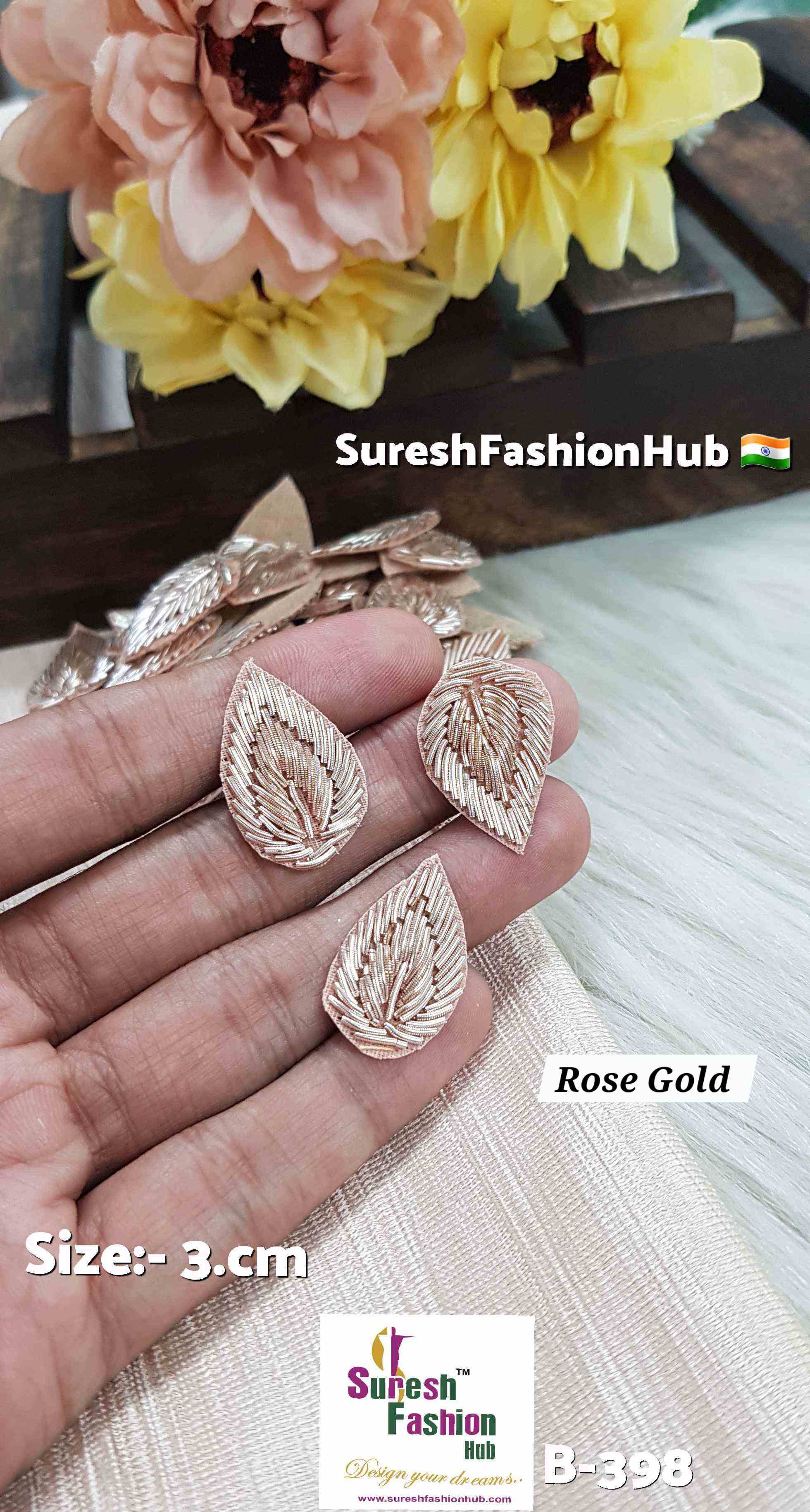 Rose Glow Diya Zardosi Saadi Buttie
