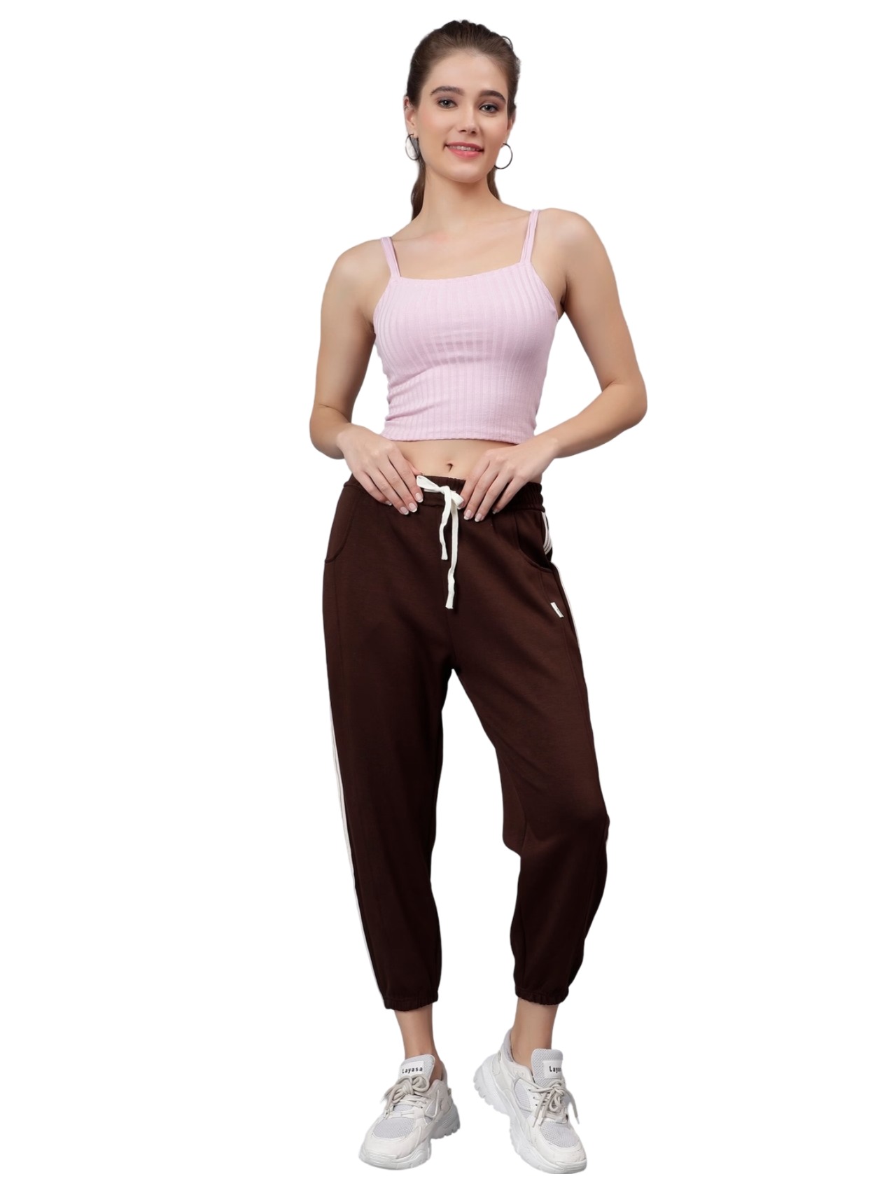 Albion Women Chicago Lower Coffee Track Pant